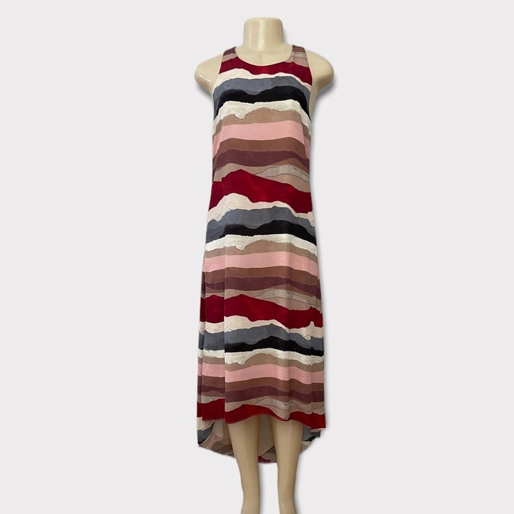Alice + Olivia Multicolor Striped Maxi Dress
